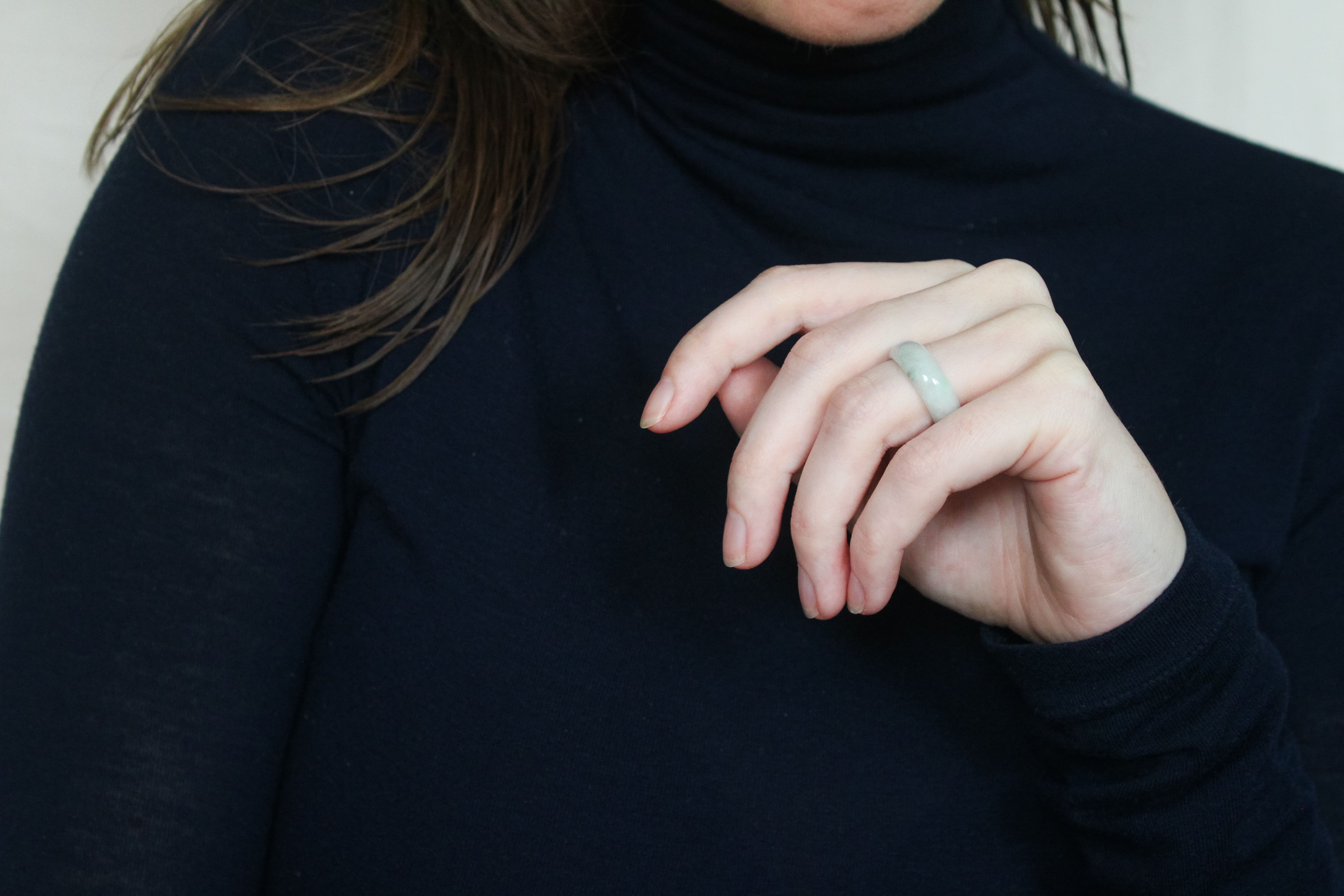 'Ruth' Jade Ring (US 7, 17.3mm)