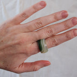'Aella' Jade Ring (US 9.5, 19.4mm)