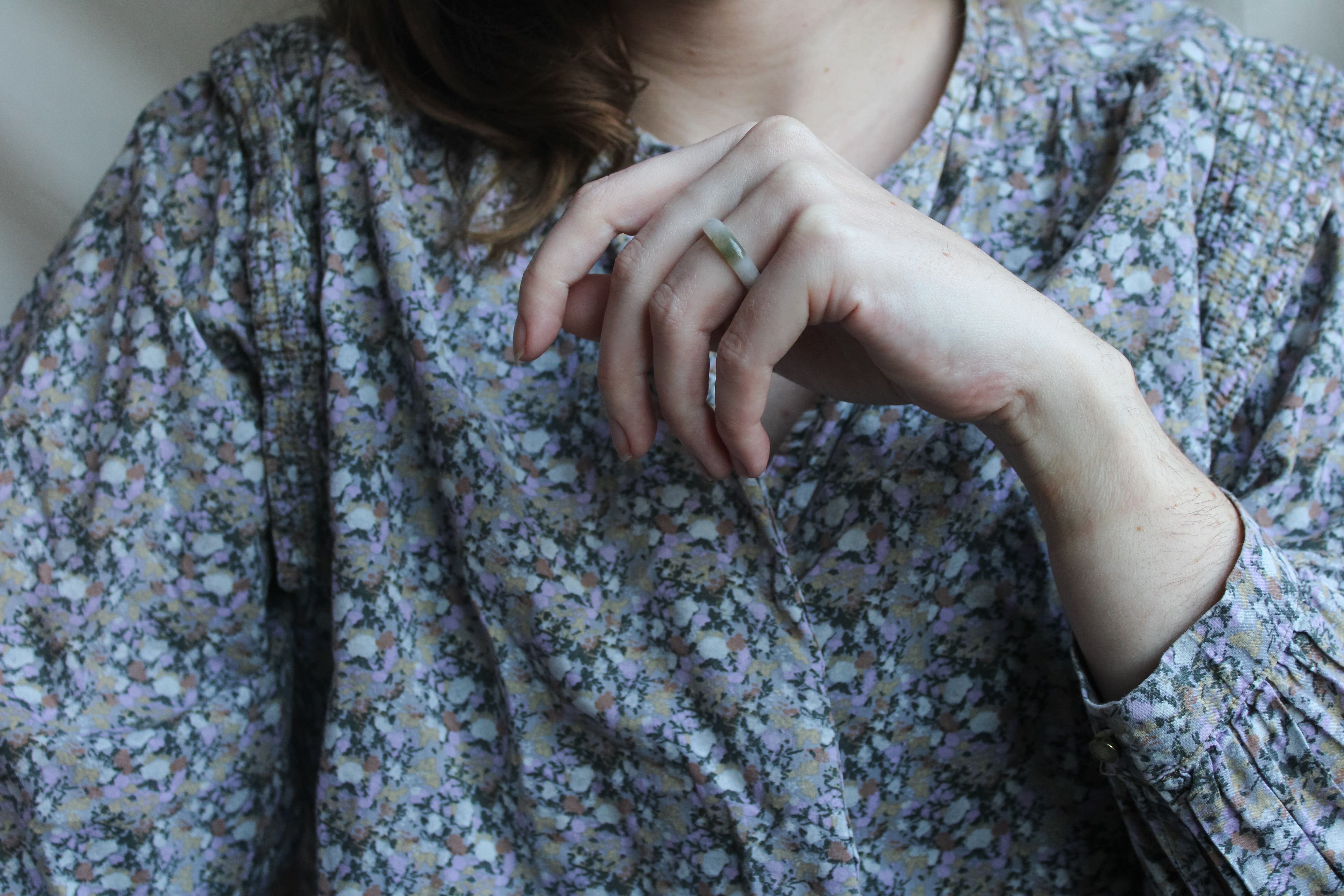 'Fennie' Jade Ring (US 5.5, 16.1mm)