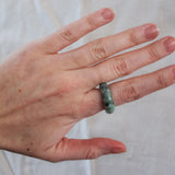 'Nephele' Jade Ring (US 8.5, 18.6mm)