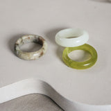 'Bodhi' Jade Ring (US 8, 18.2mm)