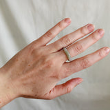 'Sasha' Jade Ring (US 8.5, 18.5mm) - Imperfect Vintage