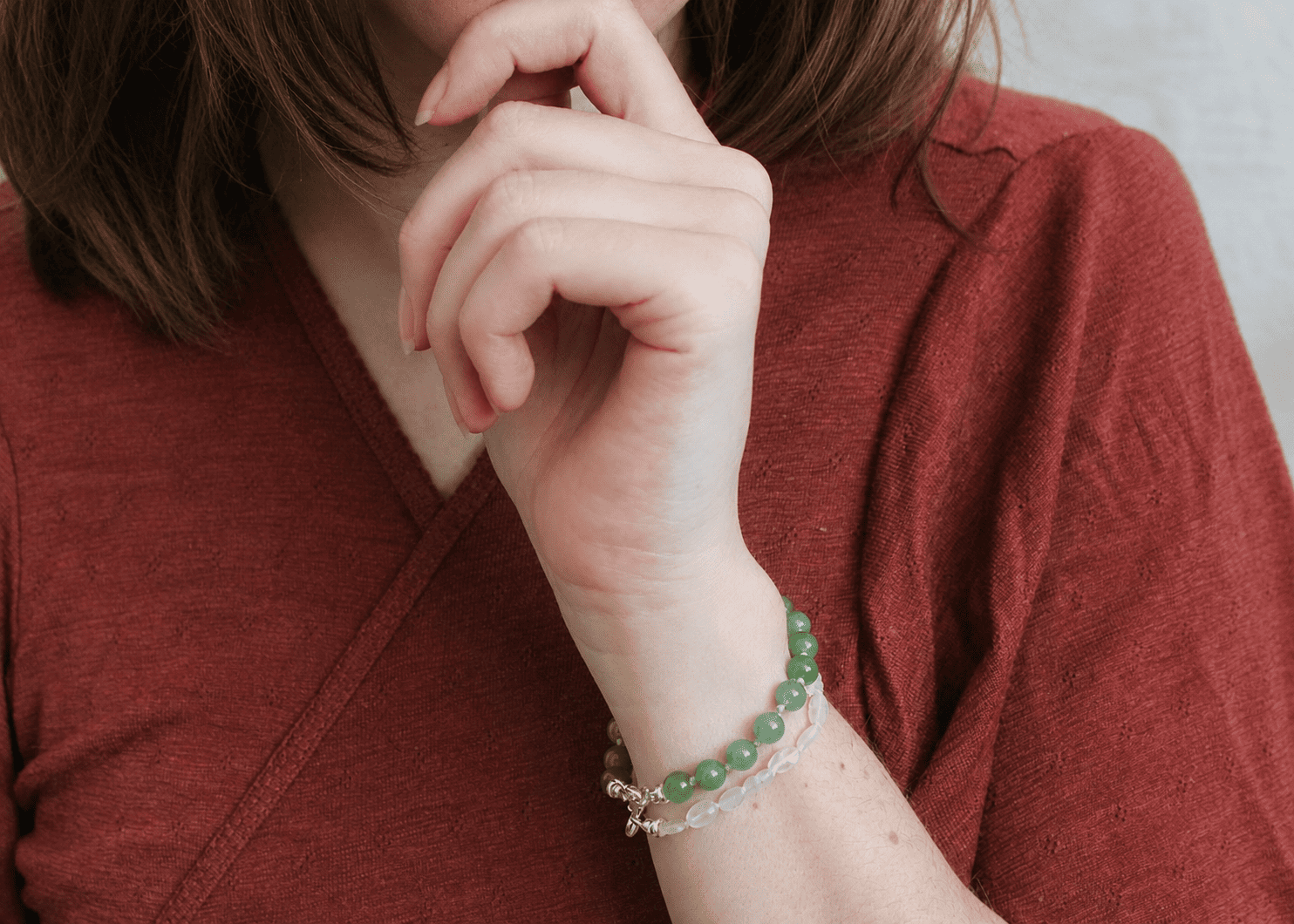 Jade armband 'Inès'