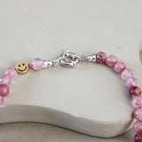 'Mabel' Kersenader Chalcedoon Ketting