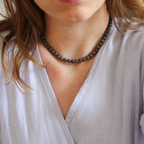 'Mabel' Koffieboonjaspis Ketting