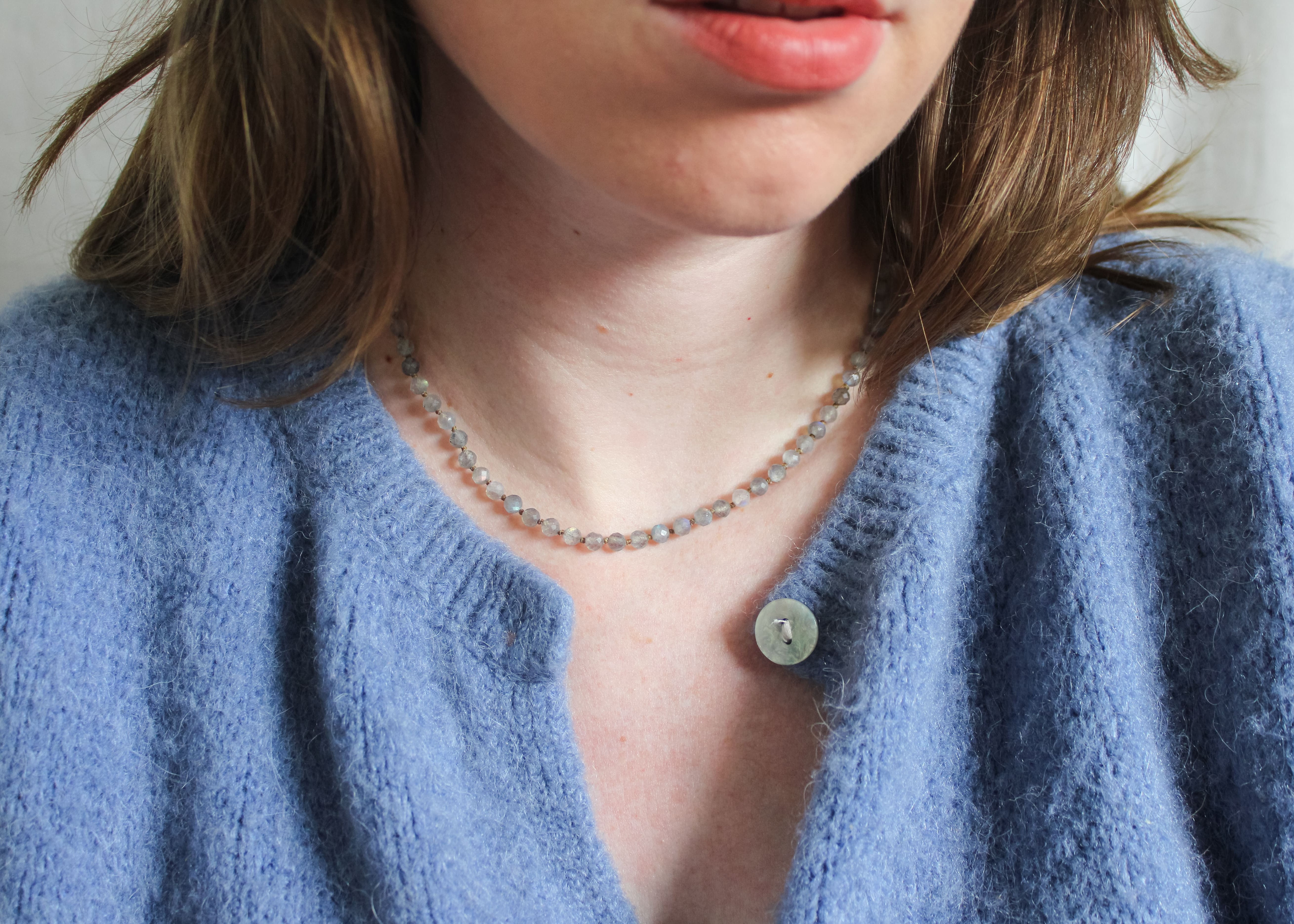 Labradorite necklace 'Lotta'