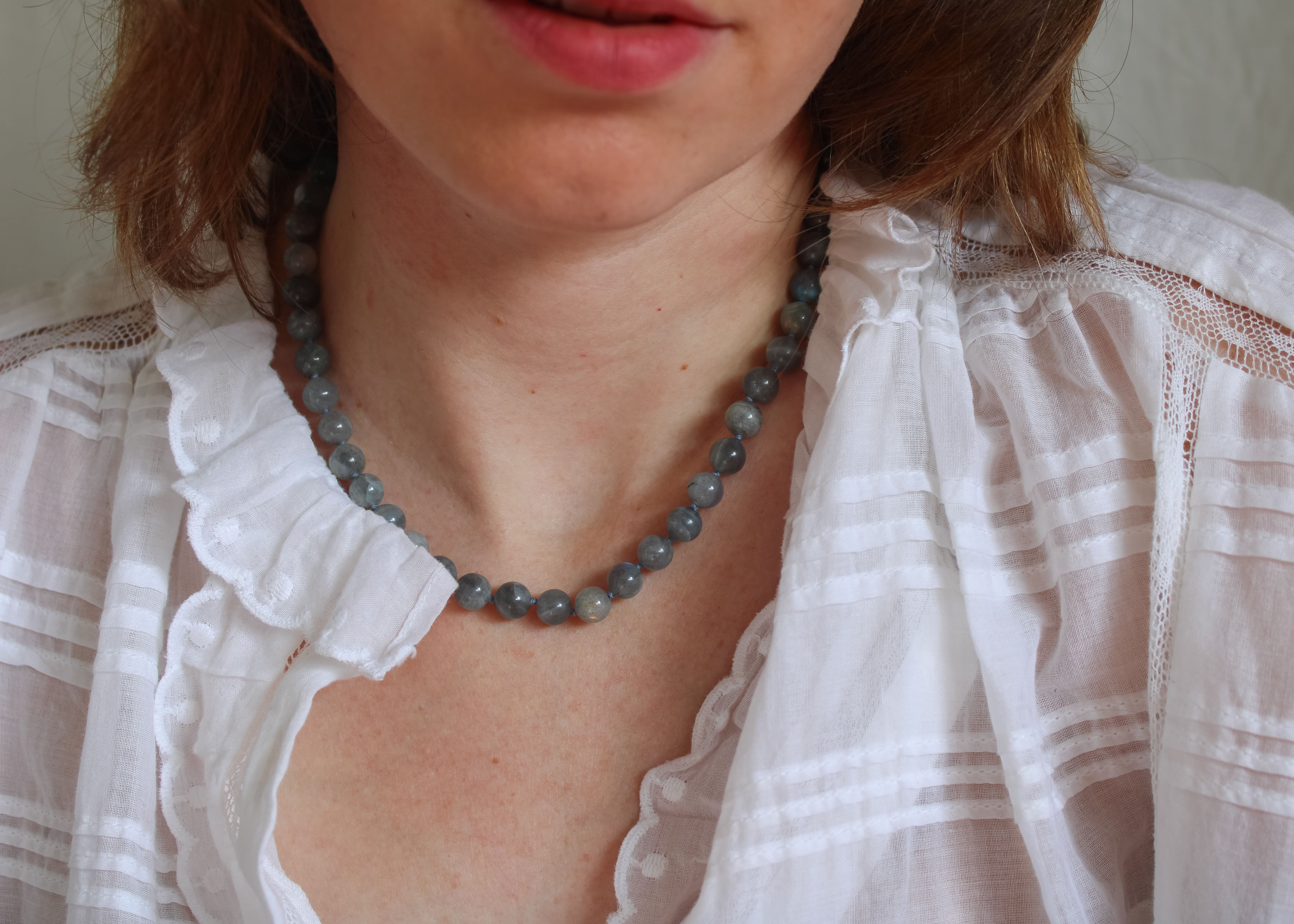 Labradoriet ketting 'Stella'