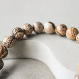 'Celia' Landschapsjaspis Armband