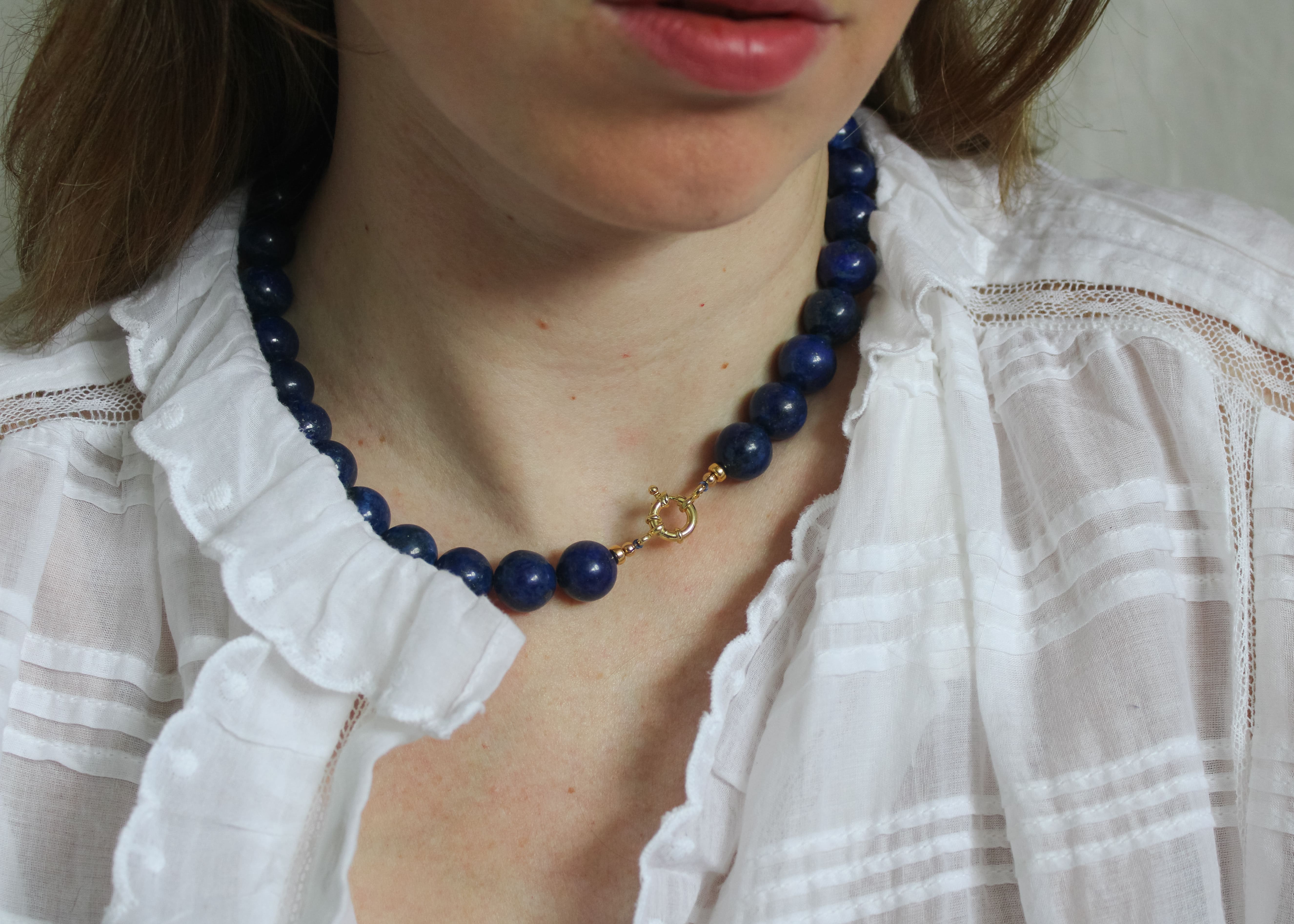 Lapis lazuli ketting 'Mona'