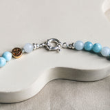 'Mabel' Larimar en Aquamarijn Ketting