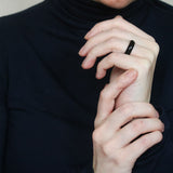 'Raven' Obsidian Ring (US 7, 17.3mm)