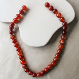 'Julie' Oranje Agaat Ketting