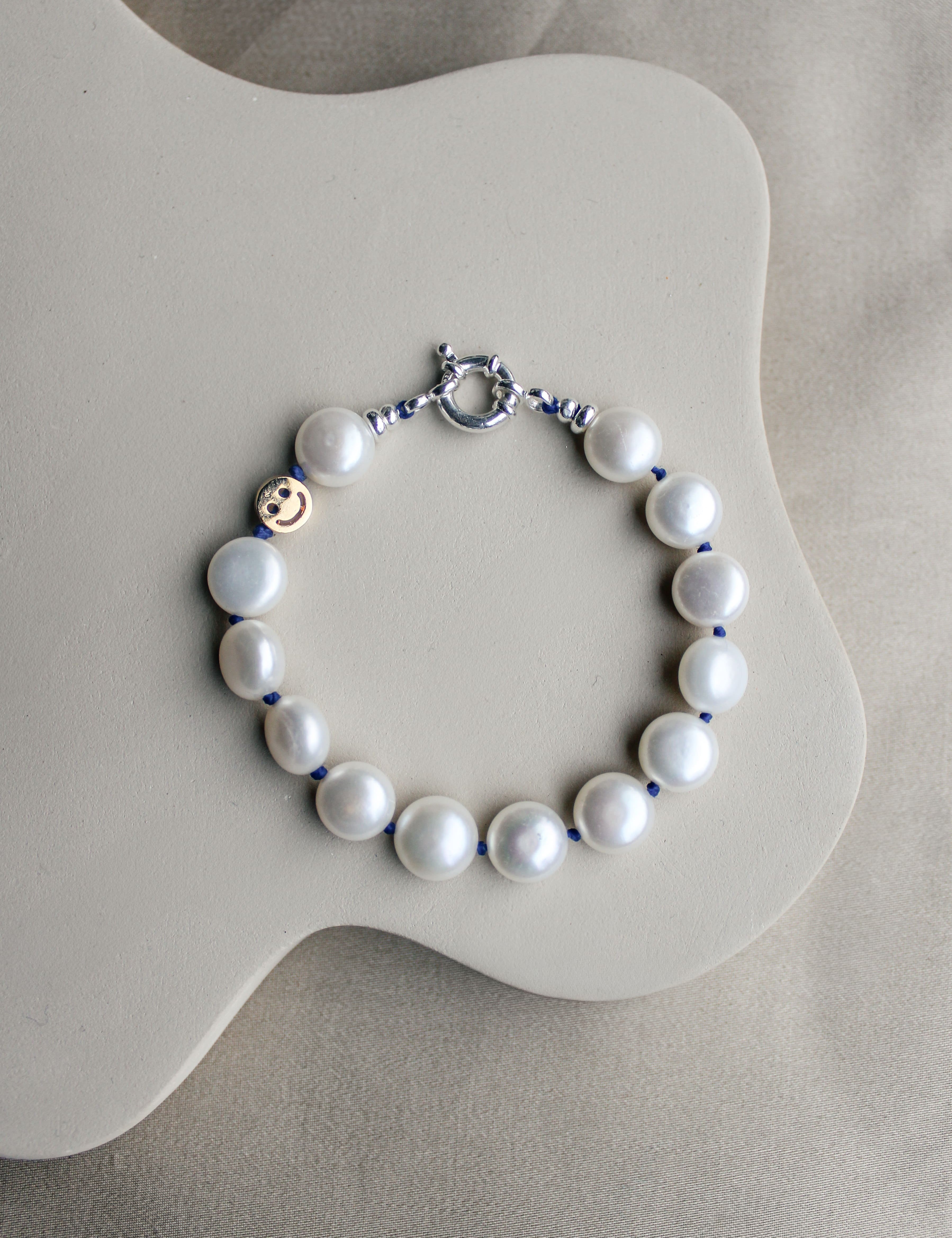 Duurzame parel armband, handgemaakte sieraden