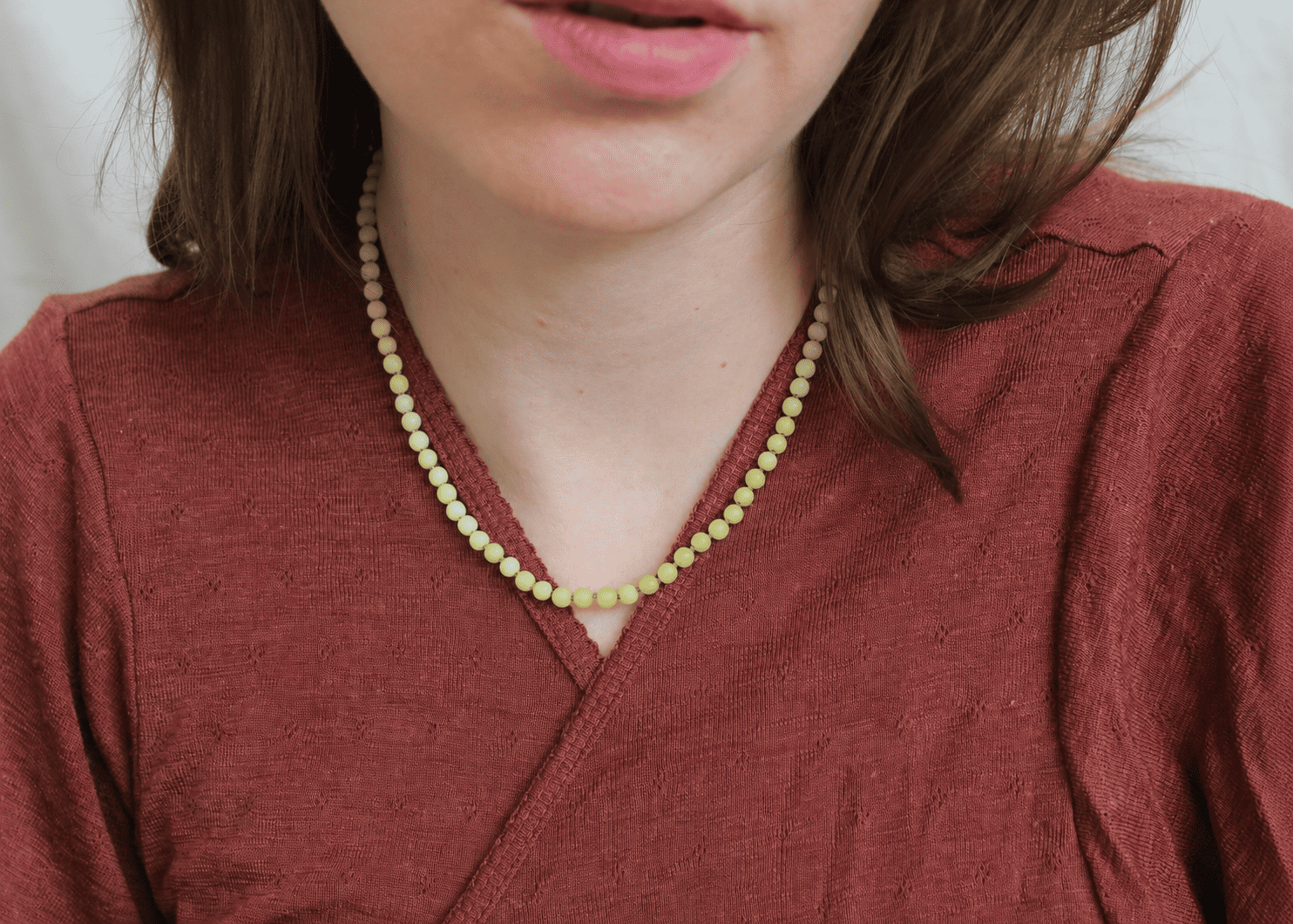 Peridot ketting 'Féline'
