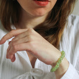 Prehniet armband 'Caro'