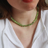Prehniet ketting 'Inès'