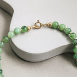 Prehniet ketting 'Inès'