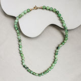 Prehniet ketting 'Inès'