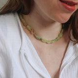 Prehniet ketting 'Ulla'