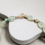 Prehniet ketting 'Ulla'