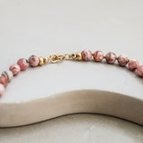 Rhodocrosiet ketting 'Anne'
