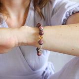 'Julie' Rhodoniet Armband