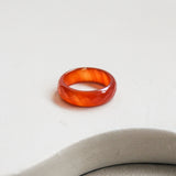 'Lova' Red Agate Ring (US 6, 16.5mm)