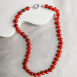 'Ella' Rode Carneool Ketting