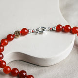 'Ella' Rode Carneool Ketting