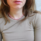 'Claire' Roze Opaal Ketting