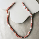 'Mabel' Roze Opaal Ketting