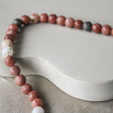 'Mabel' Roze Opaal Ketting