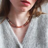 'Mabel' Roze Opaal Ketting