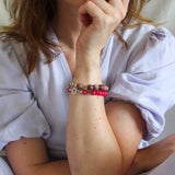 'Julie' Rhodoniet Armband