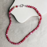 'Mabel' Roze Toermalijn Ketting