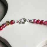 'Mabel' Roze Toermalijn Ketting