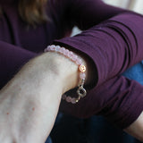 'Tina' Rozenkwarts Armband