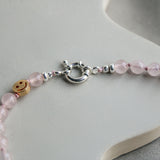 'Tina' Rozenkwarts Ketting