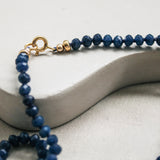 Saffierkwarts ketting 'Celia'