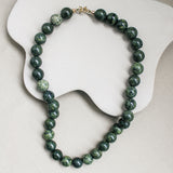 Serpentine necklace 'Mona'