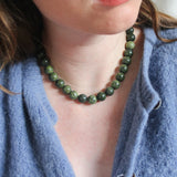 Serpentine necklace 'Mona'
