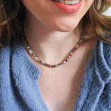 Tourmaline necklace 'Flore'