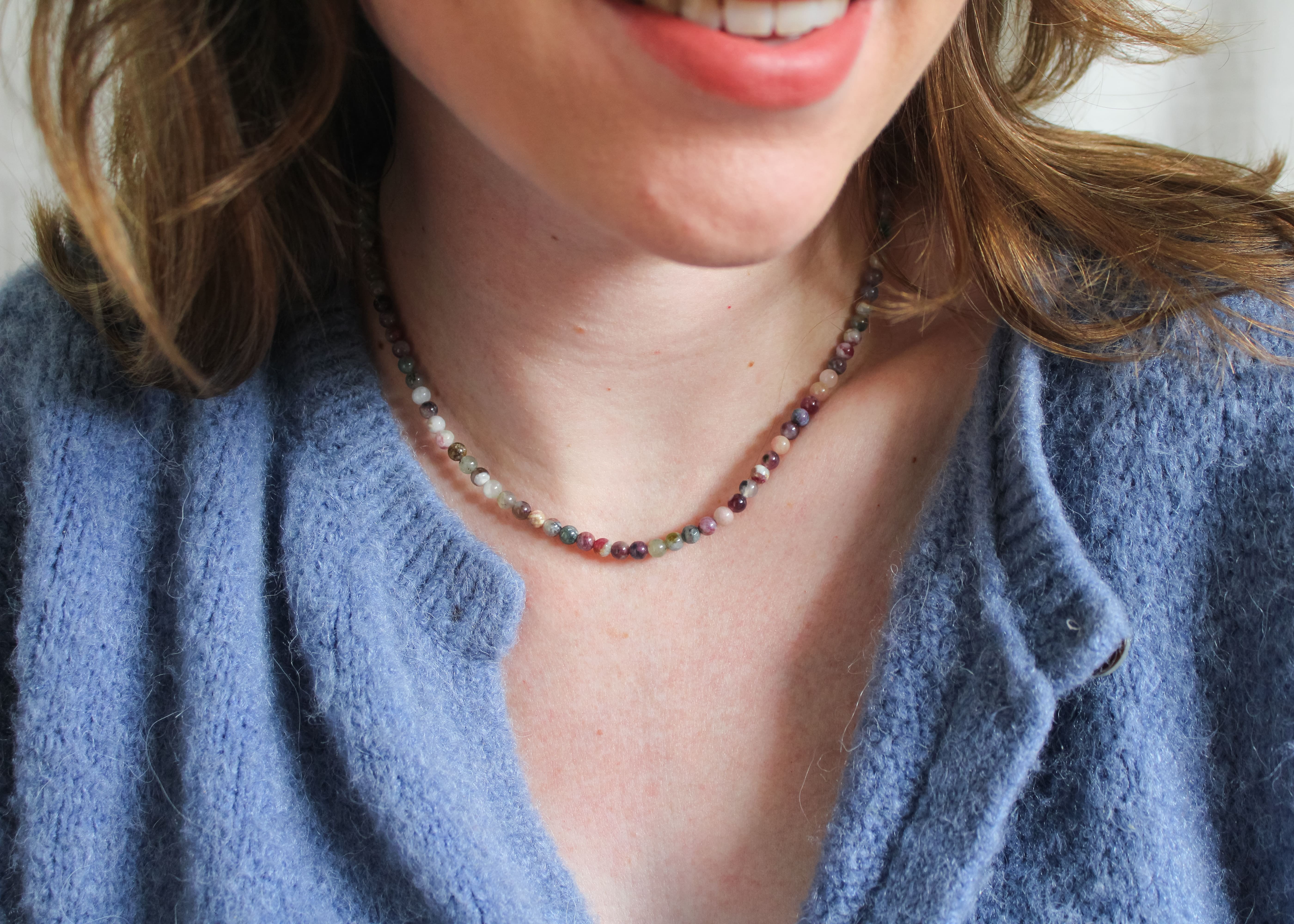 Tourmaline necklace 'Flore'