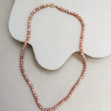 Zonnesteen ketting 'Flore'