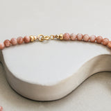 Zonnesteen ketting 'Flore'