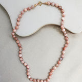 Zonnesteen ketting 'Inès'